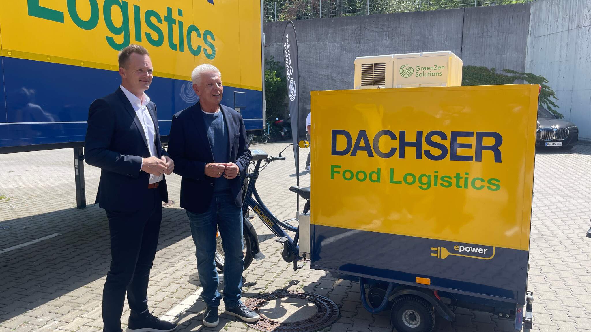 Stefan Behrendt, Managing Director Food Logistics bij DACHSER (links), met Dieter Reiter, burgemeester van de stad München
 